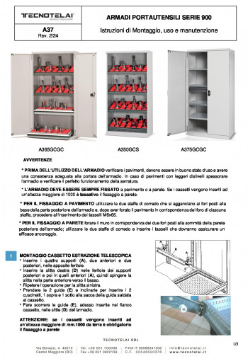 Armadi portautensili serie 900 (A37)