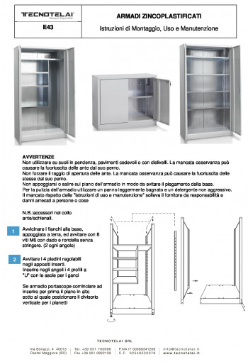 Armadi zincoplastificati (E43)