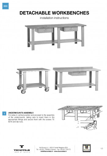 Assembly instructions 033 - Trestle Workbenches