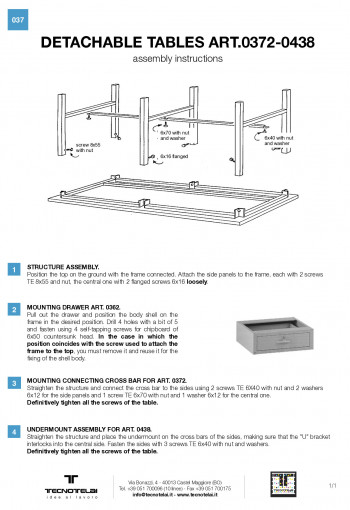 Assembly instructions 037 - Trestle Tables