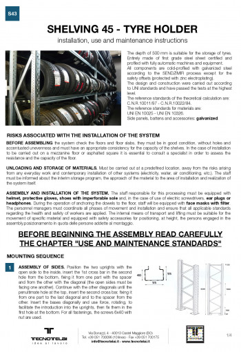Assembly instructions S43 - Tyre Rack 45