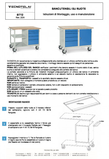 Bancutensili su ruote (BT12)