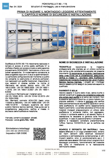 Portapallet serie 80-115 (S60)