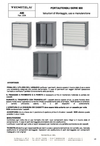 Portautensili serie 900 (A90)