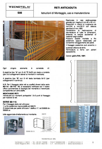 Reti anticaduta (S56)