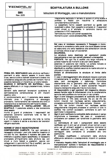 Scaffalatura a bullone (S95)