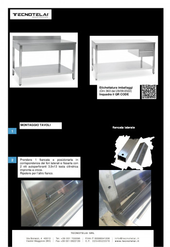 Tavoli Inox (T23)