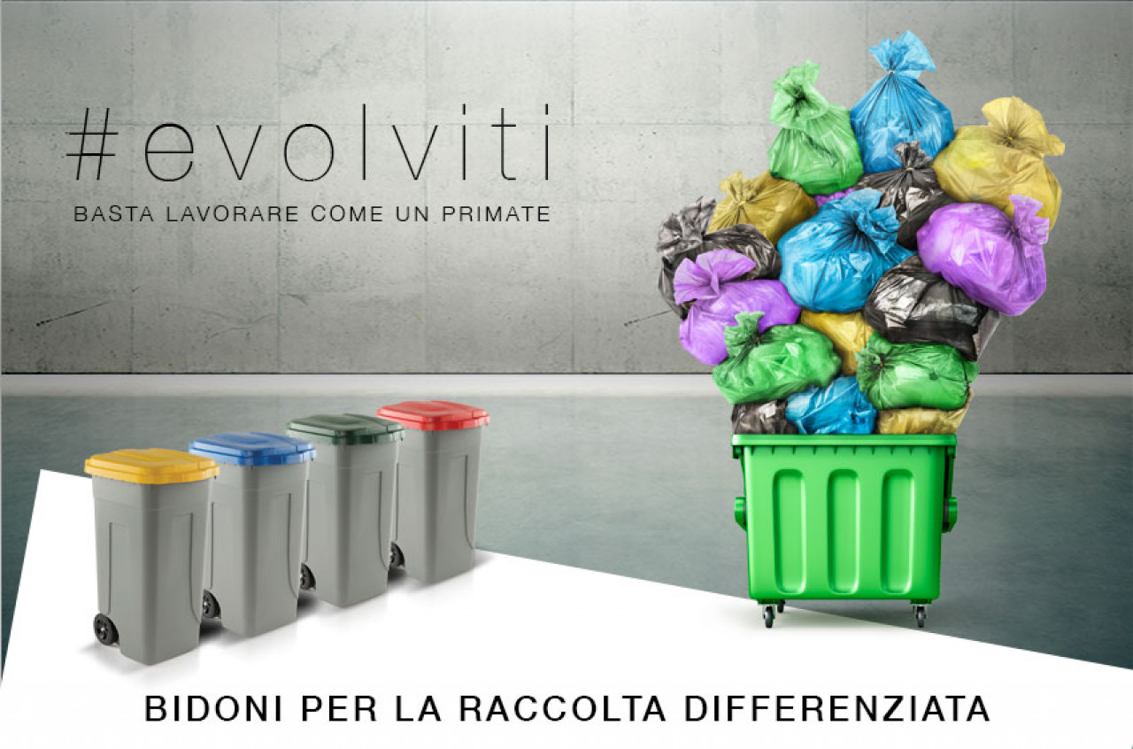 BIDONI RACCOLTA DIFFERENZIATA - News - Tecnotelai - Arredamento industriale  - Mobili per ufficio