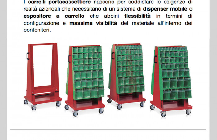 EVOLVITI: CARRELLI PORTACASSETTIERE 