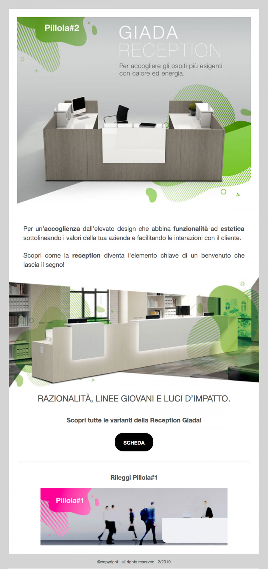 PILLOLE DI PROGETTAZIONE: RECEPTION GIADA