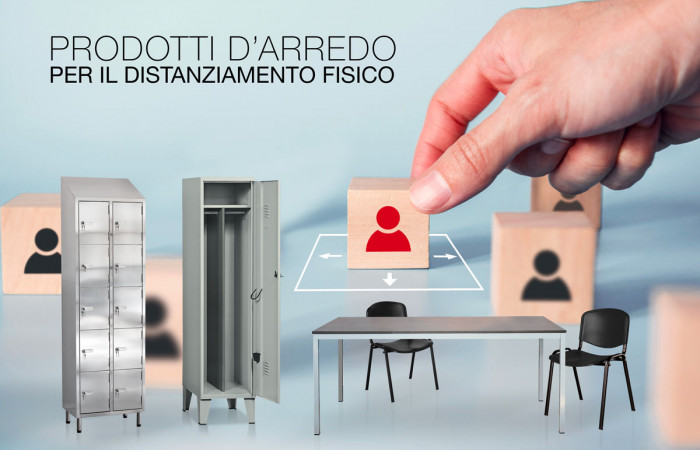 PRODOTTI D'ARREDO PER IL DISTANZIAMENTO FISICO