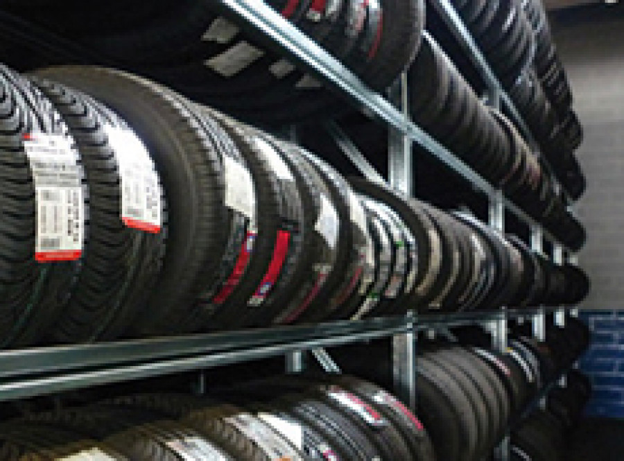 TYRE HOLDING SHELVING SYSTEM