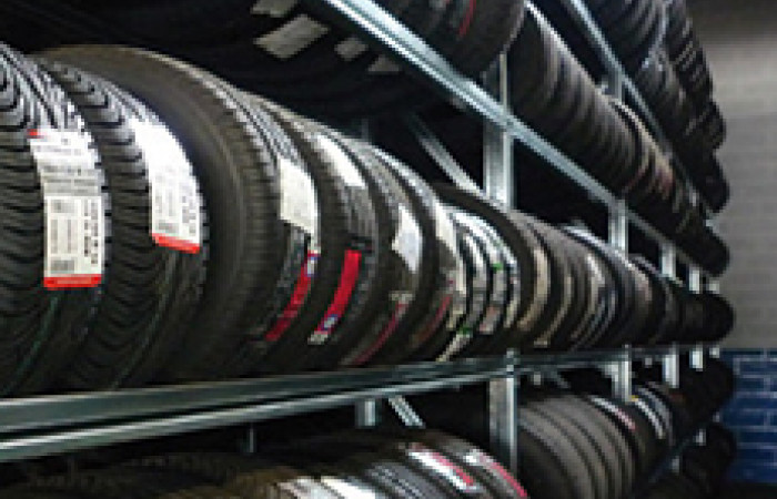 TYRE HOLDING SHELVING SYSTEM