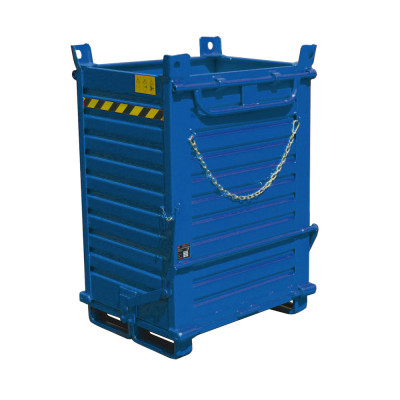 Openable base container mm. 1000Lx800Dx1340H+110H. Dark blue.