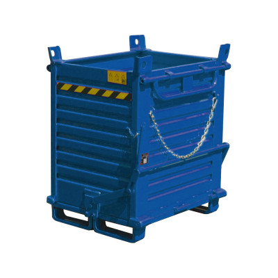 Openable base container mm. 1000Lx800Dx1040H+110H. Dark blue.