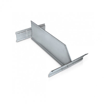 Separatore con 2 supporti per 0330GS. Zincato