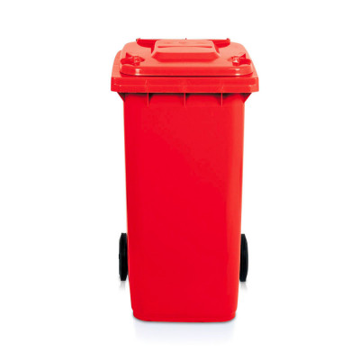Bin for separate collection 120 lt. mm. 480Lx550Dx930H. Red.