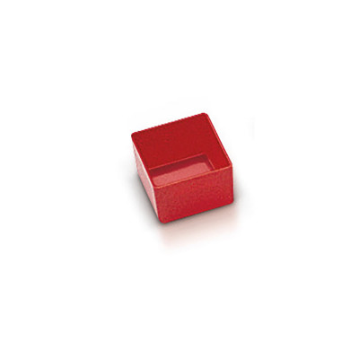 Vaschetta mm 75x75x52h. Rosso