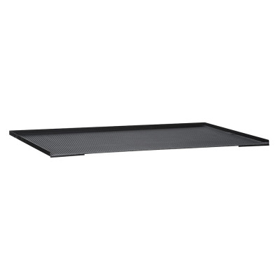 Cover in sheet metal mm. 717Lx725Dx20H. Black.