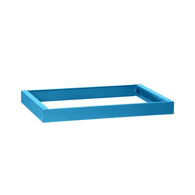 Forkable plinths mm. 715Lx695Dx100H. Blue colour.