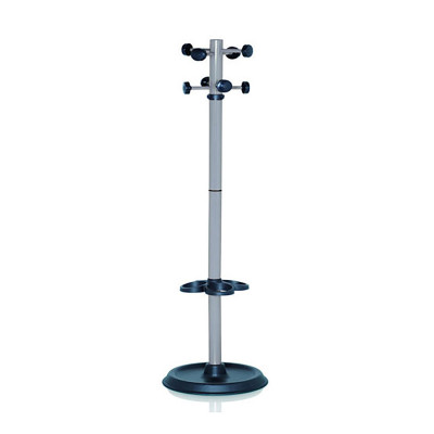 Appendiabiti a stelo 8 posti. Grigio