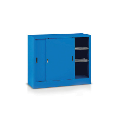 Sliding doors cabinet and 2 shelves mm. 1200Lx500Dx1000H.