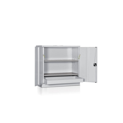 Cabinet for chemical products 2 shelves mm. 1000Lx500Dx1000H. Grey.
