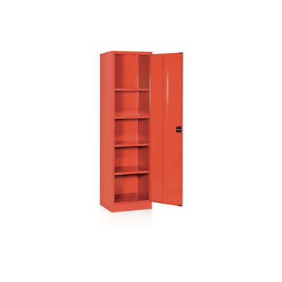 Cabinet for PPE 4 shelves mm. 530Lx500Dx2000H. Red.