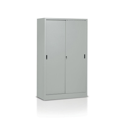 E372 Sliding doors cabinet with 4 adjustable shelves mm. 1200Lx500Dx2000H.