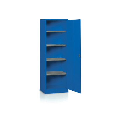 Hinged door cabinet mm. 600Lx400Dx1800H. Blue.