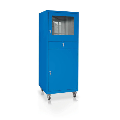 Computer cabinet mm. 600Lx600Dx1655H. Blue.