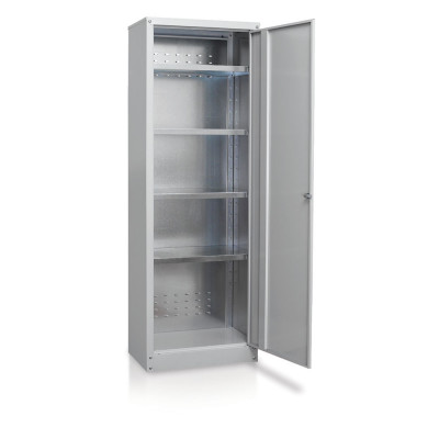 Cabinet for outdoors mm. 605Lx400Dx1800H. Galvanised plasticised.