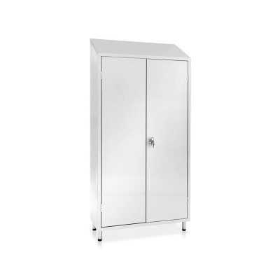 Cabinet stainless steel 4 shelves mm. 950Lx400Dx1780+1980H.