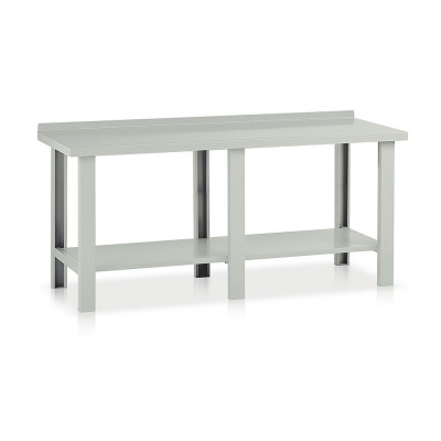 Banco lamiera mm 2000x750x885h. Grigio