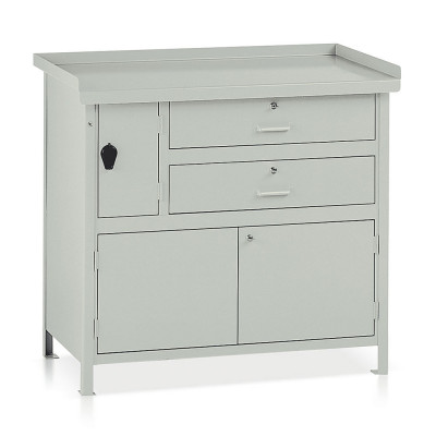 Banco lamiera monoblocco mm 1000x670x900h. Grigio