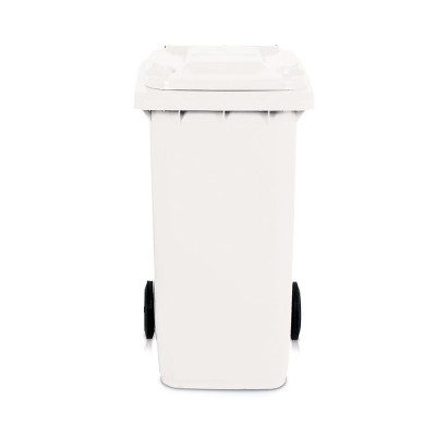 0717BI Bidone 240 lt. con ruote. Bianco