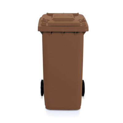 0717M Bin for separate collection 240 lt. mm. 580Lx730Dx1070H. Brown.