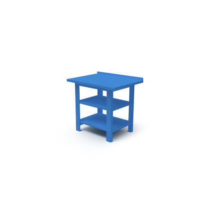 Banco lamiera mm 1000x670x860h. Blu