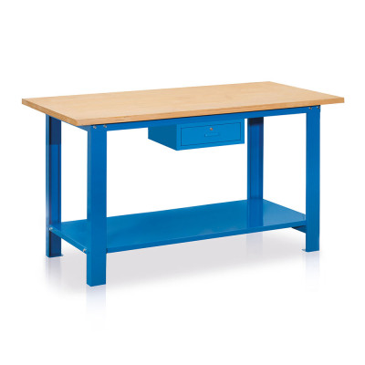Banco legno mm 1500x750x880h. Blu