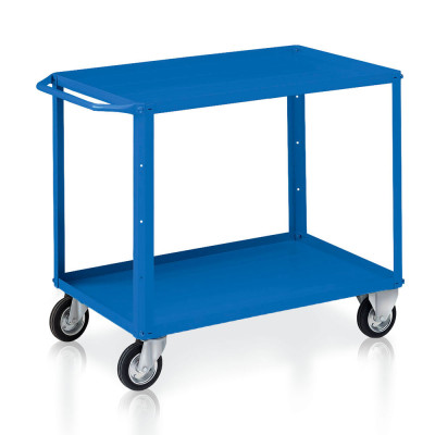 Trolley 2 trays mm. 1040Lx600Dx865H. Blue.