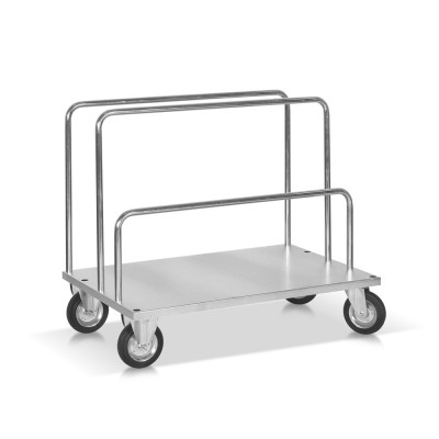 Carrello per carichi lunghi. Zincato