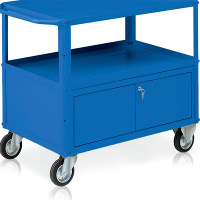 Chest for trolley mm. 930Lx600Dx325H. Blue.