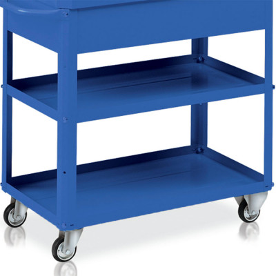 Tray for trolley mm. 800Lx450Dx30H. Blue.