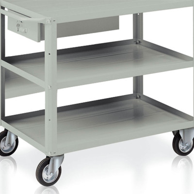 Tray for trolley mm. 930Lx600Dx30H. Grey.