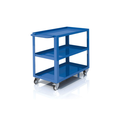 Welded trolley 3 trays mm. 910Lx450Dx810H. Blue.
