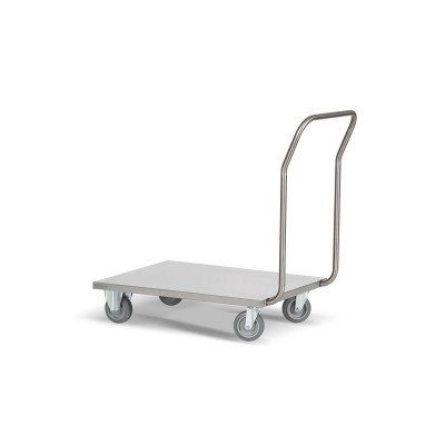Carrello inox pianale di mm 800x600