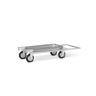 Carrello piccolo manico pieghevole e pianale. Portata kg.200