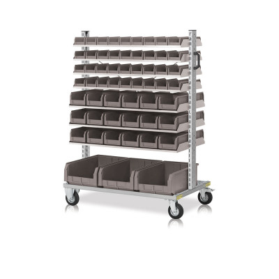 Trolley with 111 containers mm. 1025Lx615Dx1430H.