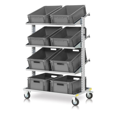 Trolley with 8 drawers mm. 1025Lx615Dx1430H.