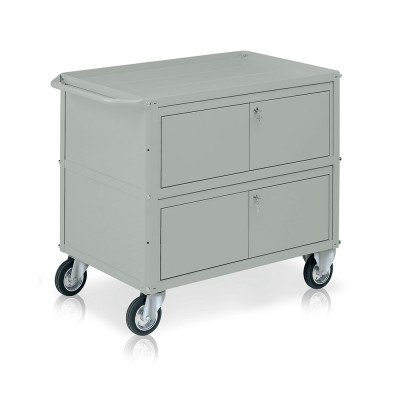 C566G Trolley, 3 trays, 2 chests mm. 1040Lx600Dx865H. Grey.